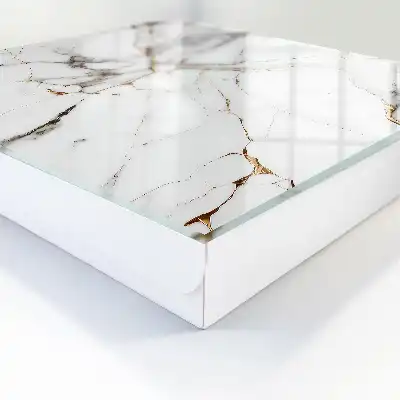 Wall mounted key box Marble elegance contrast
