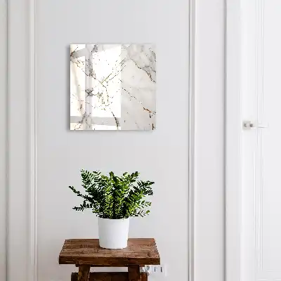 Wall mounted key box Marble elegance contrast