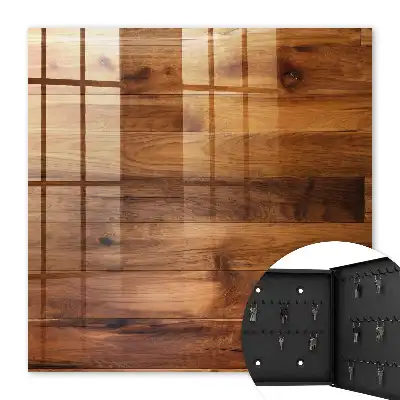 Decorative key box Wooden boards warm climate