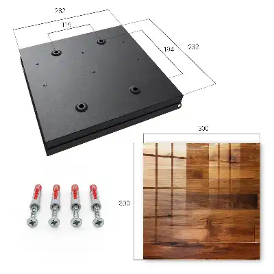 Decorative key box Wooden boards warm climate