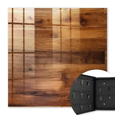 Decorative key box Wooden boards warm climate