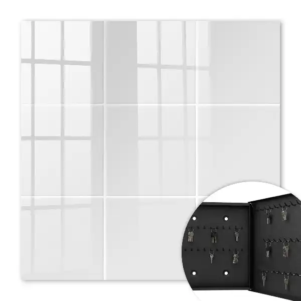 Key cabinet Bright tiles of unnecessary details