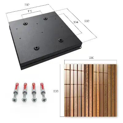 Wall mounted key box Warm lines of beige and brown