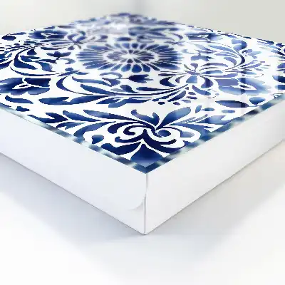 Key box for home Floral ornament in white background