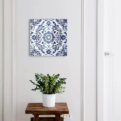 Key box for home Floral ornament in white background
