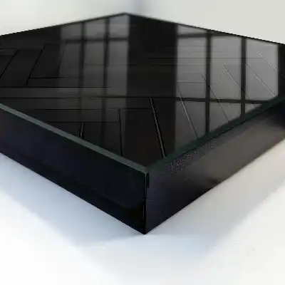 Decorative key box The dark elegance of herringbone wood