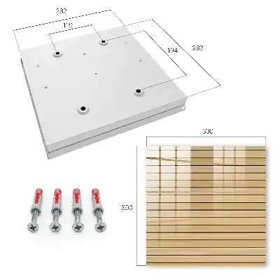Wall mounted key box Beige shade boards