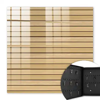 Wall mounted key box Beige shade boards