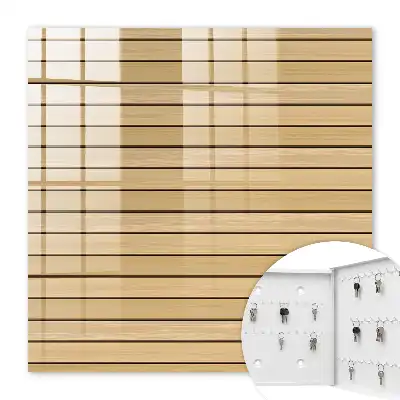 Wall mounted key box Beige shade boards