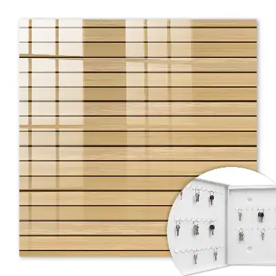 Wall mounted key box Beige shade boards