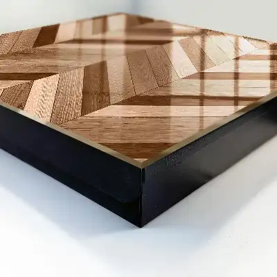 Key box for home Wooden herringbone dynamics
