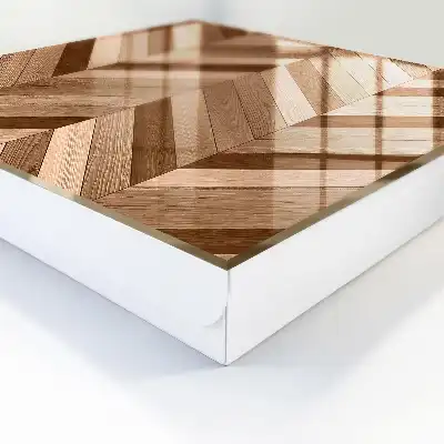 Key box for home Wooden herringbone dynamics