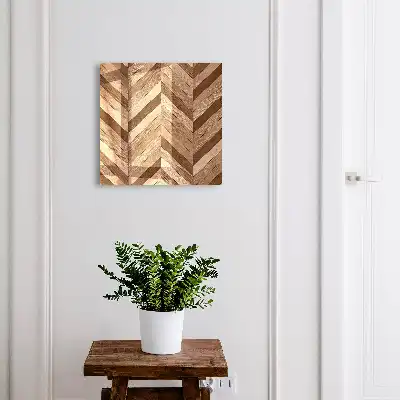 Key box for home Wooden herringbone dynamics
