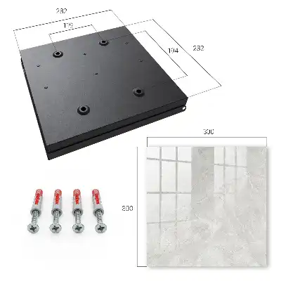 Decorative key box Gray structure in shades
