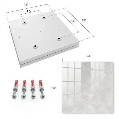 Decorative key box Gray structure in shades