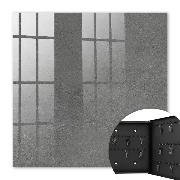 Wall mounted key cabinet Gray texture tonal transitions