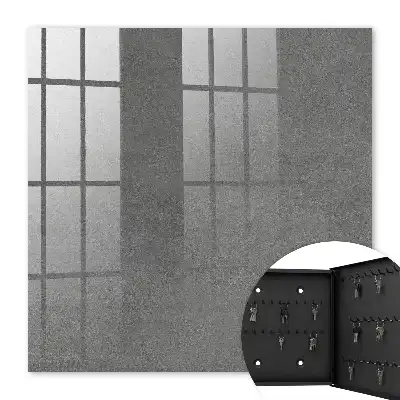 Wall mounted key cabinet Gray texture tonal transitions