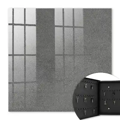 Wall mounted key cabinet Gray texture tonal transitions