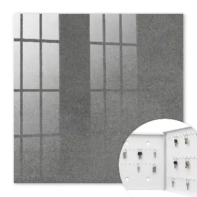 Wall mounted key cabinet Gray texture tonal transitions