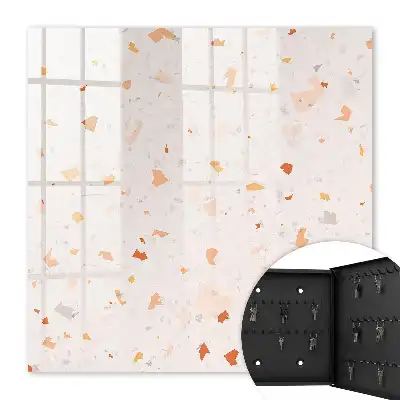 Wall mounted key box An elegant mosaic of warm colors