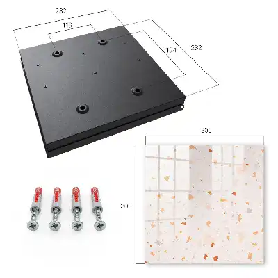 Wall mounted key box An elegant mosaic of warm colors