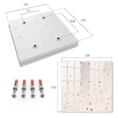 Wall mounted key box An elegant mosaic of warm colors