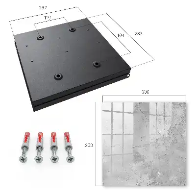 Key box for home Raw elegance gray