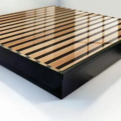 Wall mounted key box Vertical stripes of belts