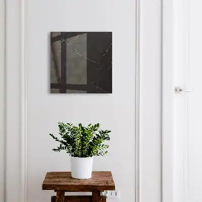 Key box for home Marble black with white veins