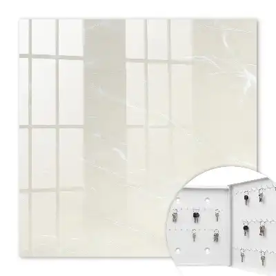 Decorative key box Marble elegance in delicate colors