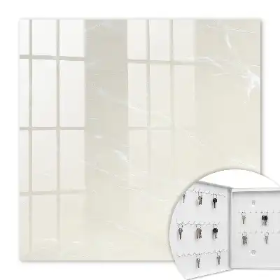 Decorative key box Marble elegance in delicate colors