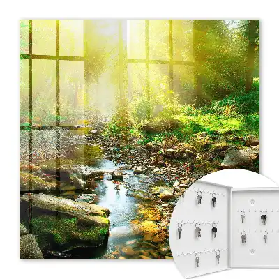 Key cabinet Forest stream