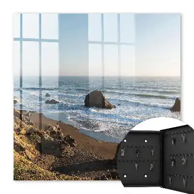 Key cabinet Seaside landscape with blue ocean