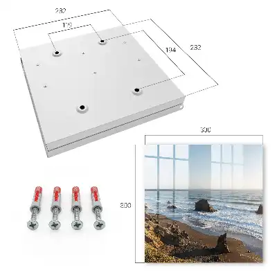 Key cabinet Seaside landscape with blue ocean