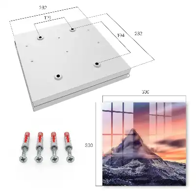 Decorative key box Mountain magic sunset