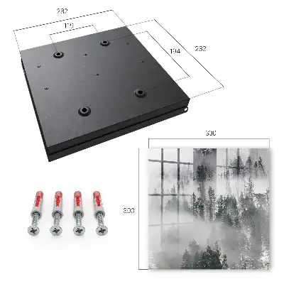 Wall mounted key box Misty greenery creates a peaceful atmosphere