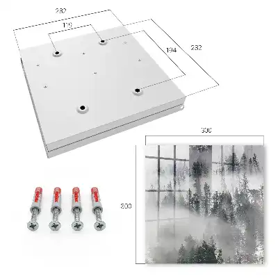 Wall mounted key box Misty greenery creates a peaceful atmosphere