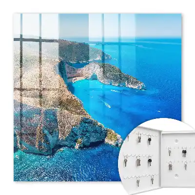 Decorative key box French Riviera by the sea