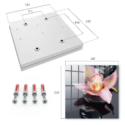 Key cabinet Orchid black stones