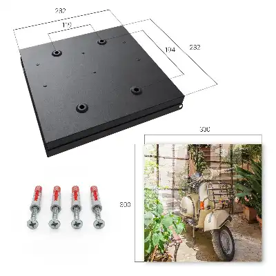 Wall mounted key cabinet Italian atmosphere street green