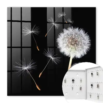 Key cabinet Delicate dandelions without a dot