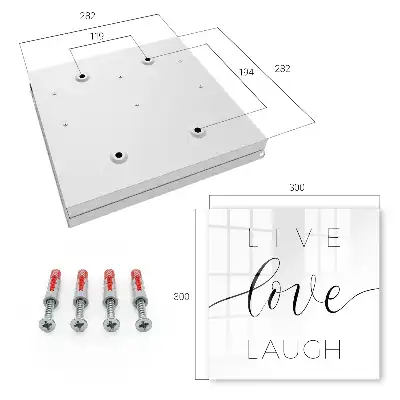 Key box for home Motivational quotes in a minimalist style