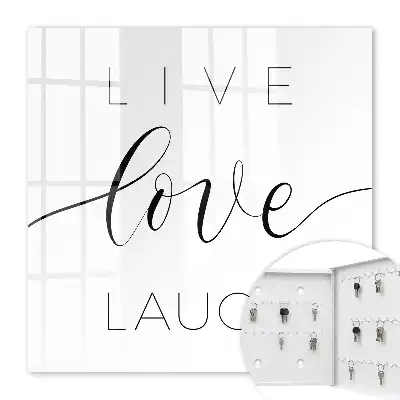 Key box for home Motivational quotes in a minimalist style