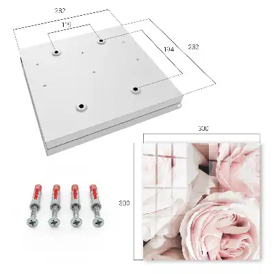 Wall mounted key cabinet Pastel shades of pink