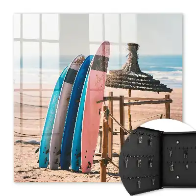 Key cabinet Beach surfboards blue sky