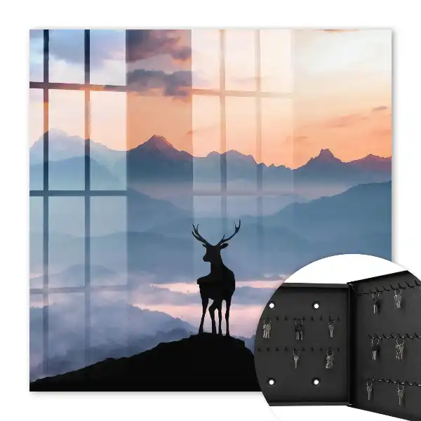 Key box for home The mountain harmony of the dawn mountains
