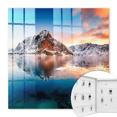 Decorative key box Mountain harmony of sunlight