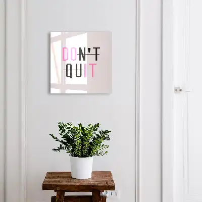 Wall mounted key cabinet Typography that motivates contrasting colors