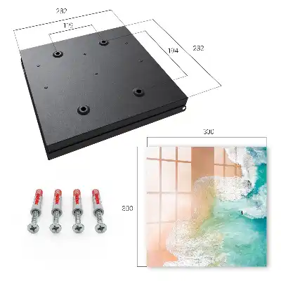 Decorative key box Turquoise beach waves of movement