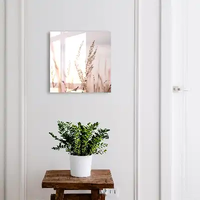 Wall mounted key box Grasses in the wind calming the climate